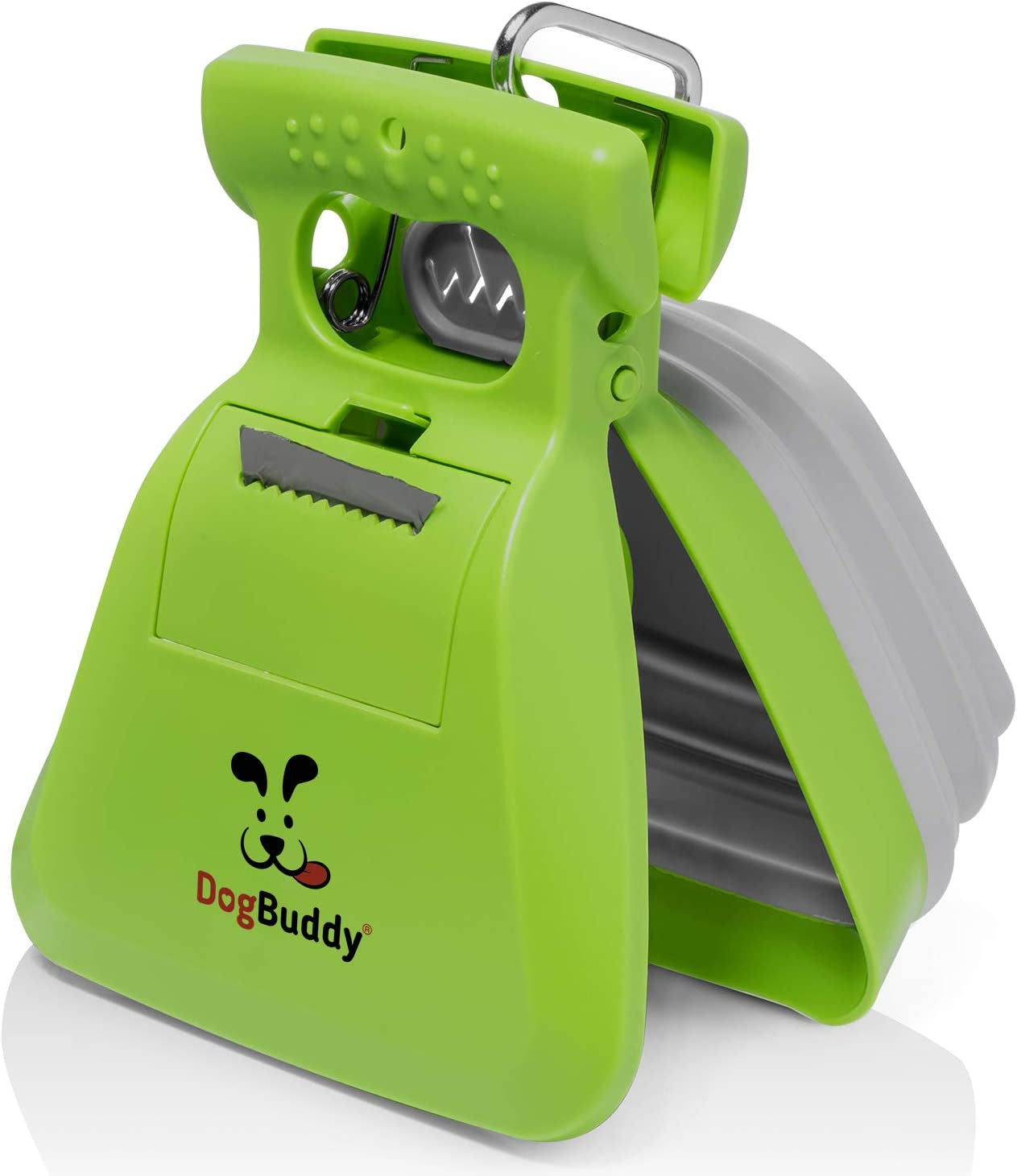 Professional Dog Pooper Scooper - Available in Small, Medium, or Large - Portable Design with Waste Bag Dispenser - green Color