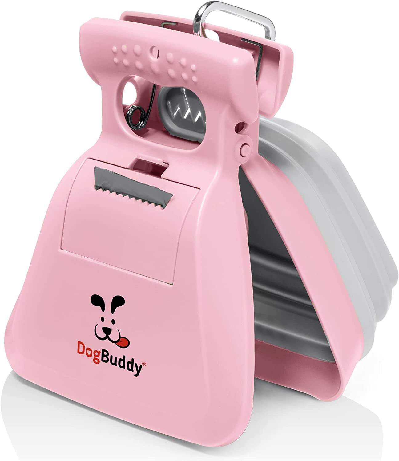 Professional Dog Pooper Scooper - Available in Small, Medium, or Large - Portable Design with Waste Bag Dispenser - Mist Color