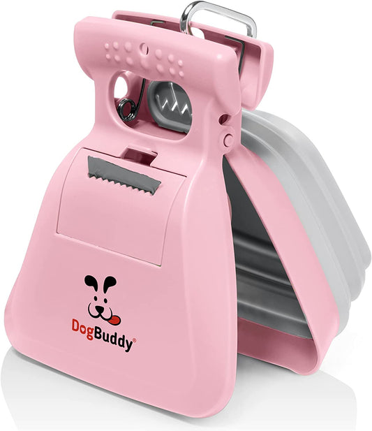 Professional Dog Pooper Scooper - Available in Small, Medium, or Large - Portable Design with Waste Bag Dispenser - Mist Color