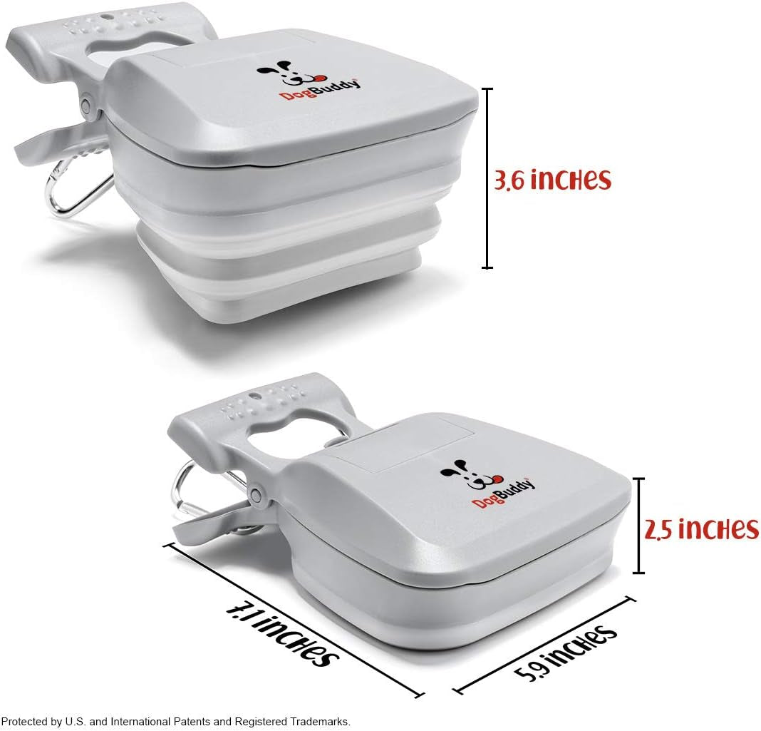 Professional Dog Pooper Scooper - Available in Small, Medium, or Large - Portable Design with Waste Bag Dispenser - Mist Color